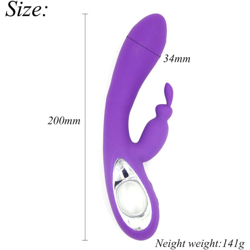 Vibromasseur Étanche Rechargeable Silicone Violet Armony Bella