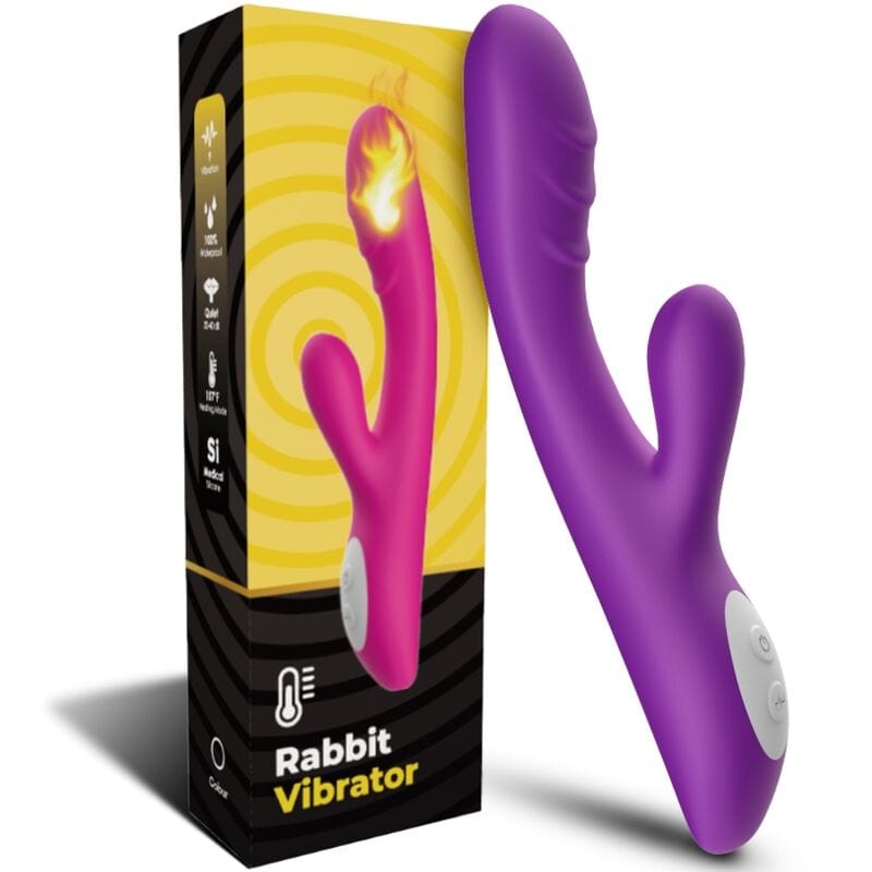 Vibromasseur Étanche Silicone Médical Chauffage Intelligent