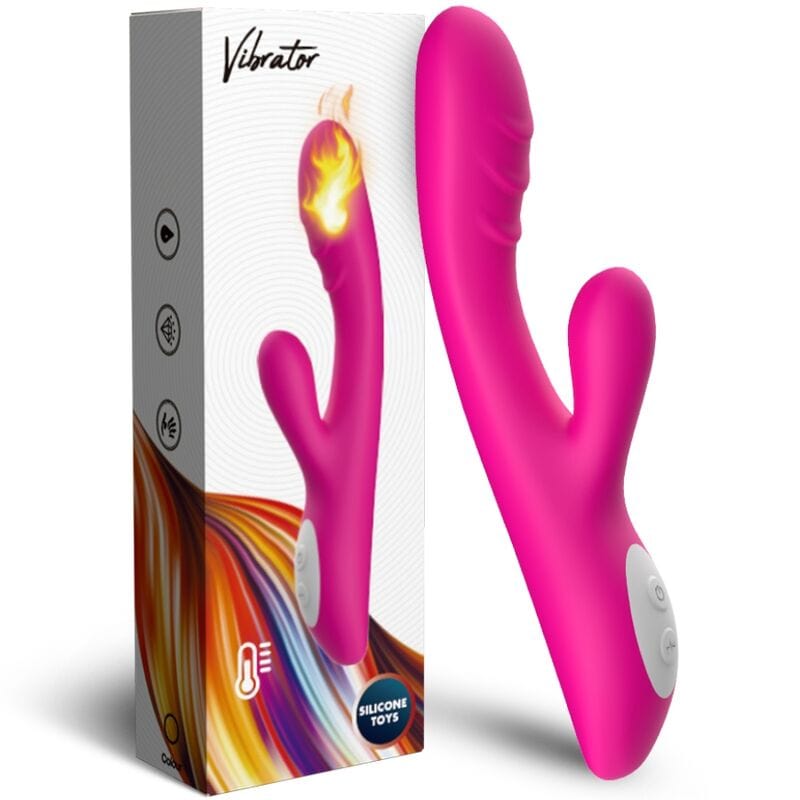 Vibromasseur Étanche Silicone Médical Chauffant