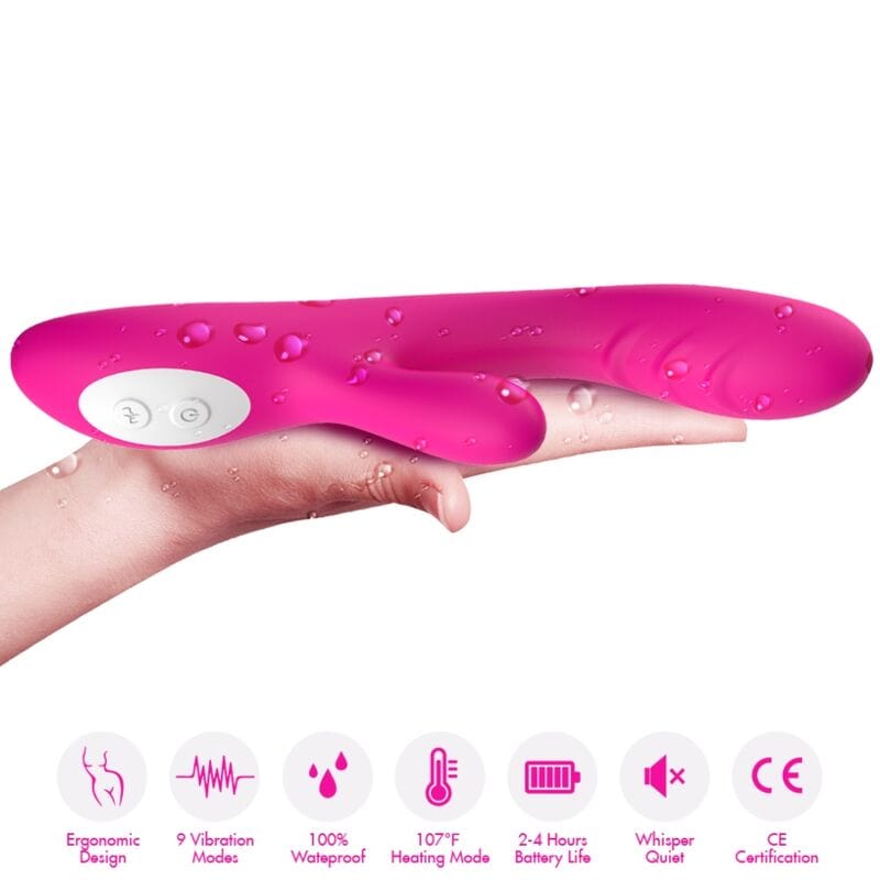 Vibromasseur Étanche Silicone Médical Chauffant