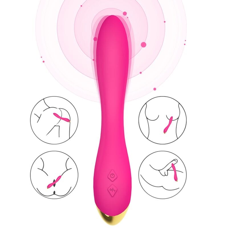 Vibromasseur Étanche Silicone Médical Point G