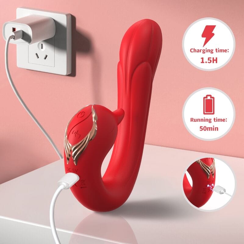 Vibromasseur Étanche Silicone Médical Rechargeable