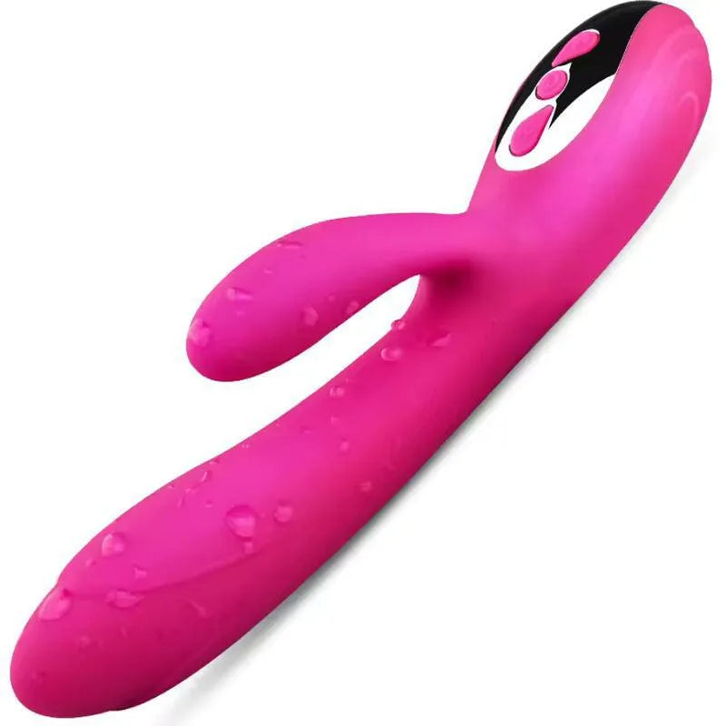 Vibromasseur Flexible Effet Thermique Silicone Fuchsia