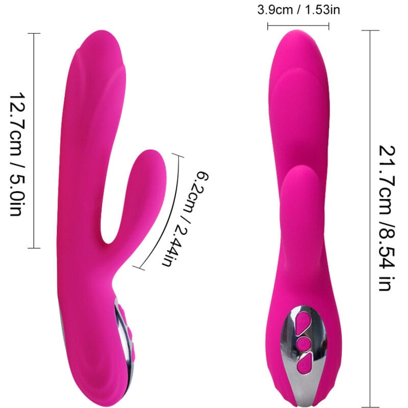 Vibromasseur Flexible Effet Thermique Silicone Fuchsia