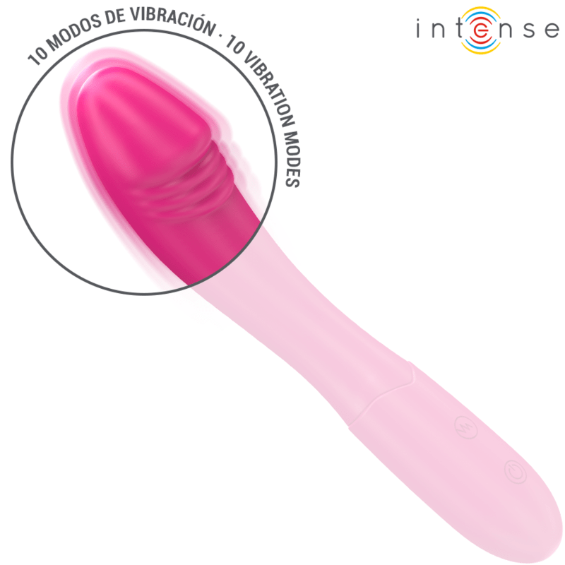 Vibromasseur Flexible Silicone Rose Étanche