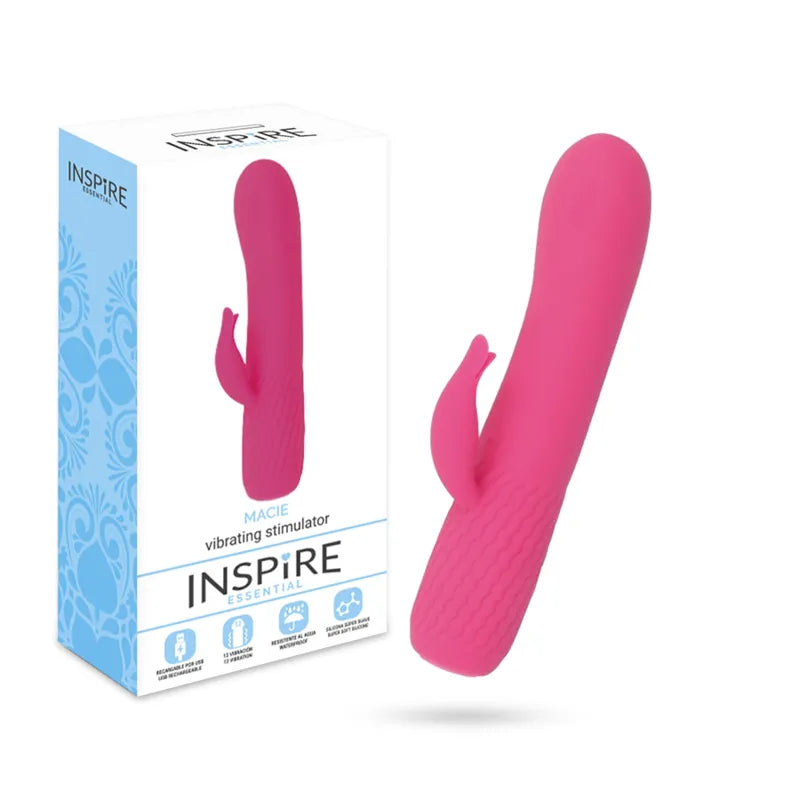 Vibromasseur Flexible Silicone Rose Intense Rechargeable