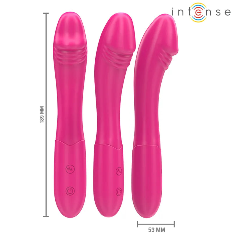 Vibromasseur Flexible Silicone Rose Étanche
