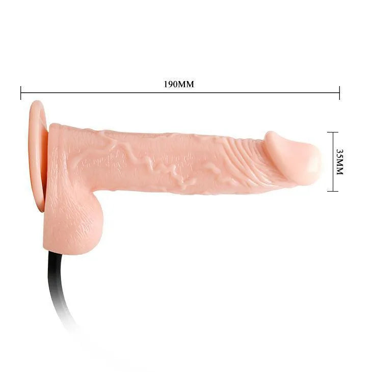 Vibromasseur Gonflable Réaliste Tpr Ventouse