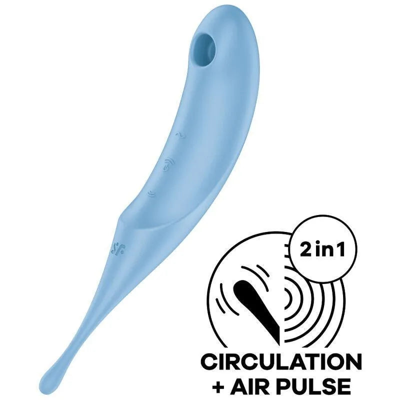 Vibromasseur Hybride Silicone Étanche Air-Pulse