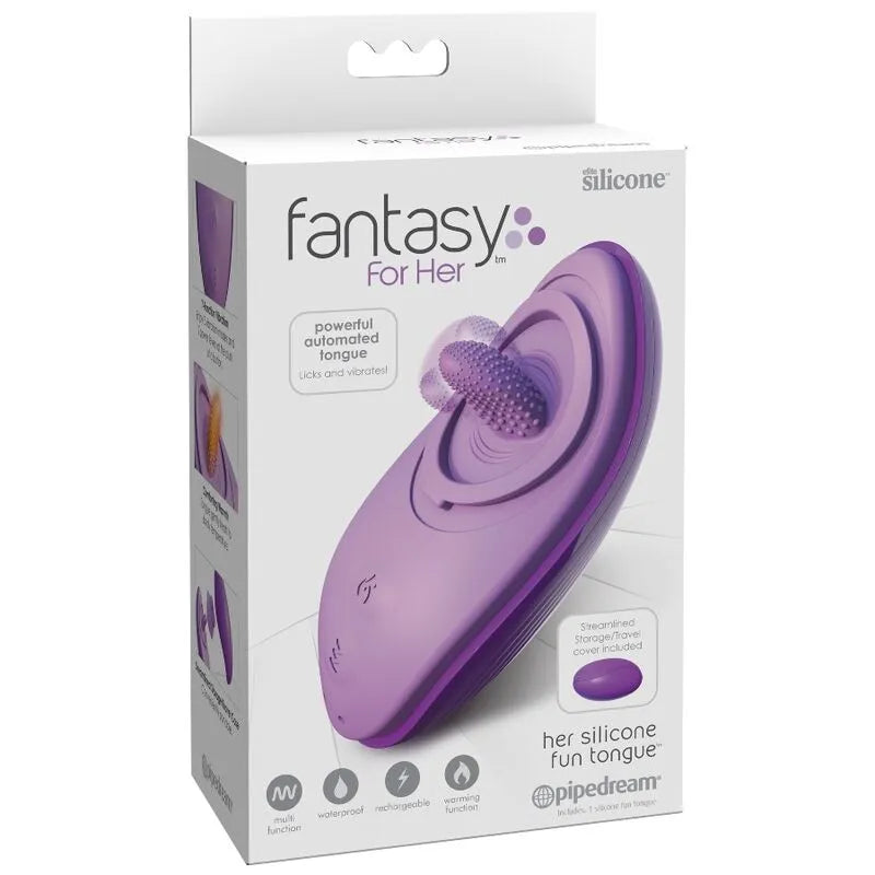 Vibromasseur Langue Chauffante En Silicone Rechargeable