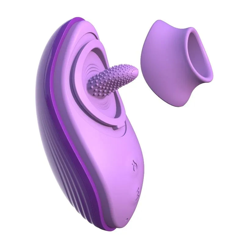 Vibromasseur Langue Chauffante En Silicone Rechargeable