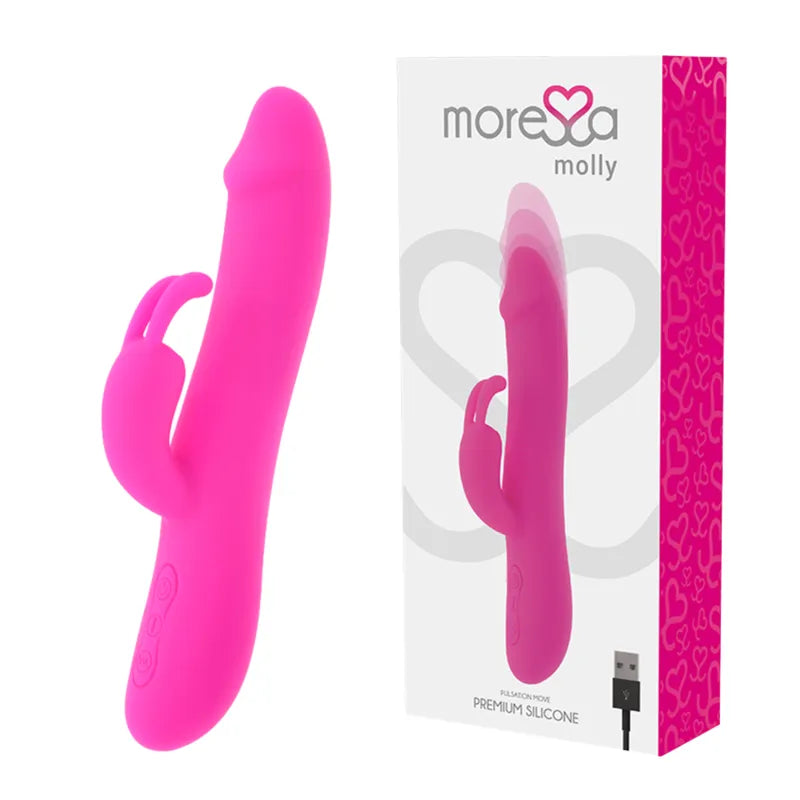 Vibromasseur Lapin Clitoridien Silicone Médical Rechargeable