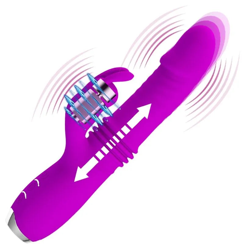 Vibromasseur Lapin Débutant Silicone Violet