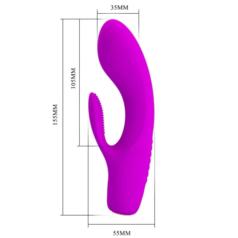 Vibromasseur Lapin Flexible Rechargeable Silicone Violet