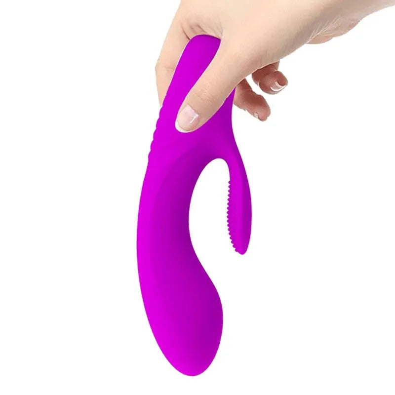 Vibromasseur Lapin Flexible Rechargeable Silicone Violet