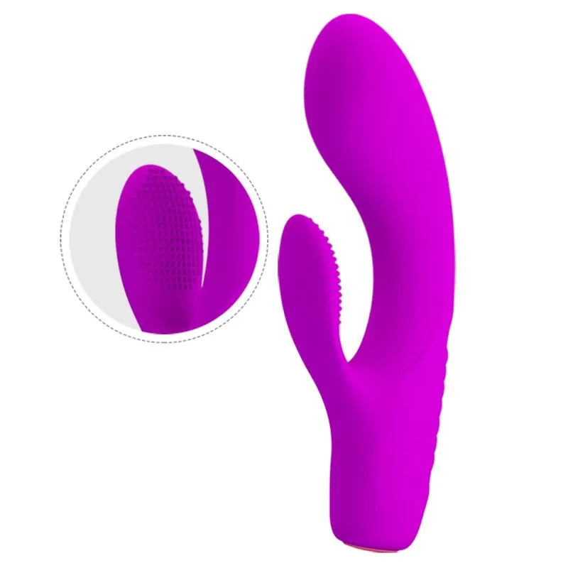 Vibromasseur Lapin Flexible Rechargeable Silicone Violet