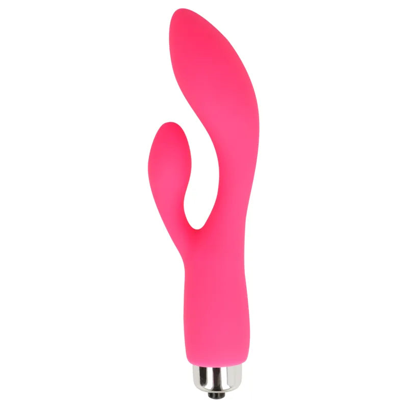 Vibromasseur Lapin Flexible Silicone Rose