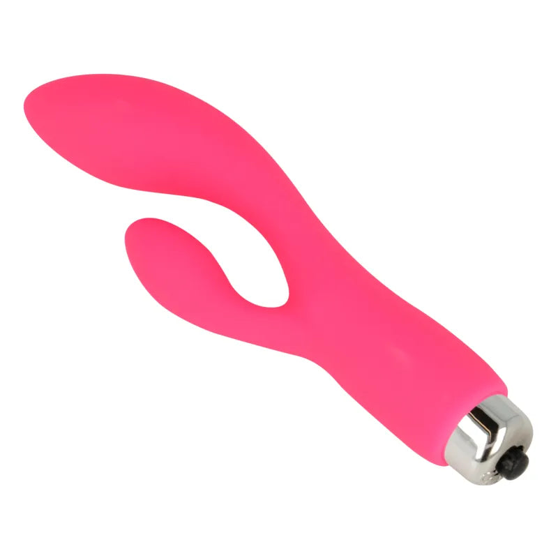 Vibromasseur Lapin Flexible Silicone Rose