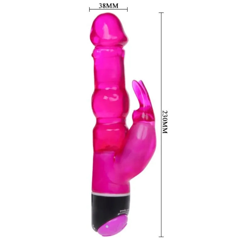 Vibromasseur Lapin Jelly Puissant Multi-Intensité