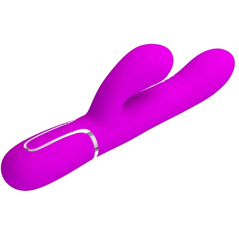 Vibromasseur Lapin Multifonction Fuchsia Silicone