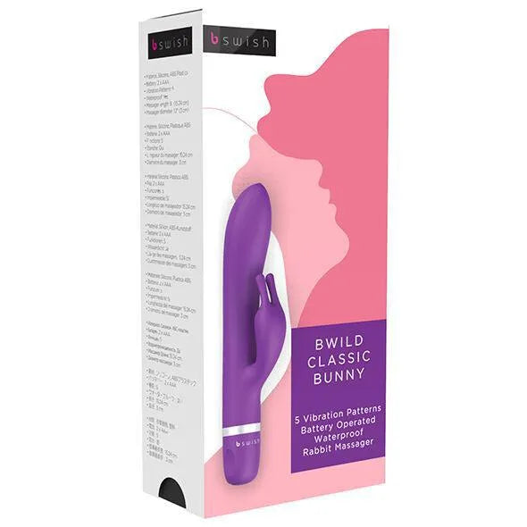 Vibromasseur Lapin Silicone Étanche Lilas