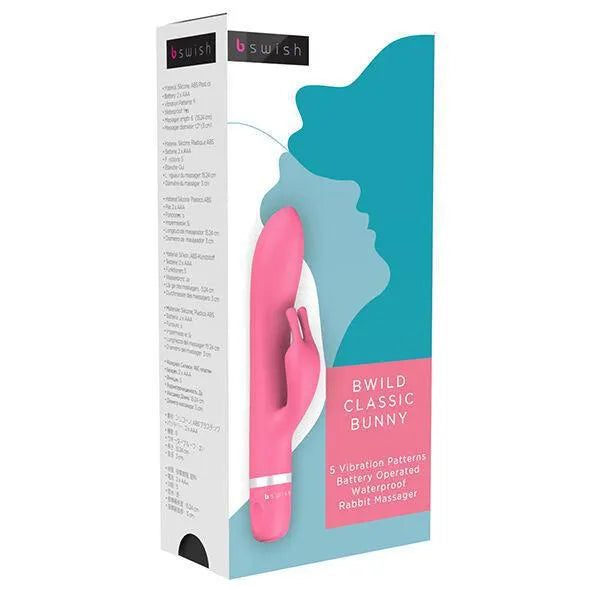 Vibromasseur Lapin Silicone Étanche Magenta