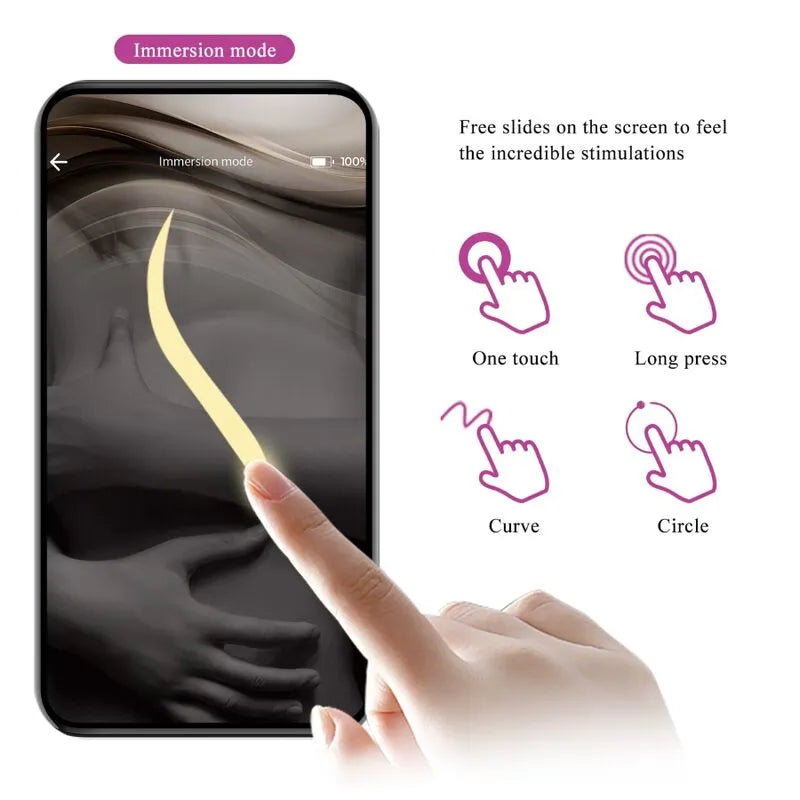 Vibromasseur Électrique Contrôlé Par Application