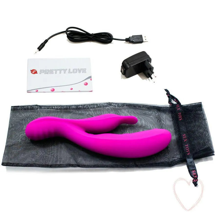 Vibromasseur Lilas Silicone Étanche Rechargeable