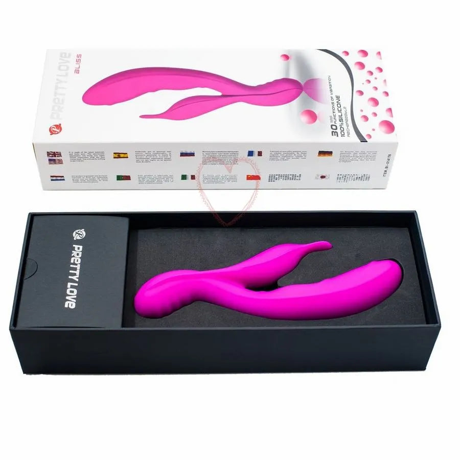 Vibromasseur Lilas Silicone Étanche Rechargeable