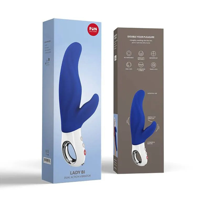 Vibromasseur Longue Taille Double Stimulation Silicone Waterproof