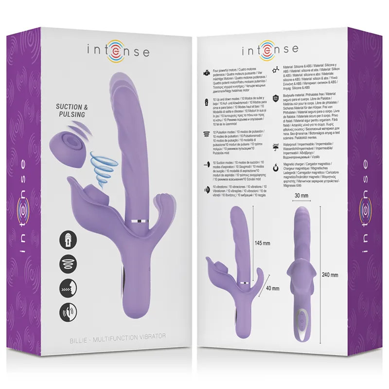 Vibromasseur Luxe Violet Multifonction Étanche