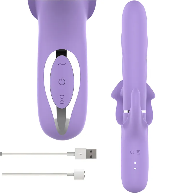 Vibromasseur Luxe Violet Multifonction Étanche