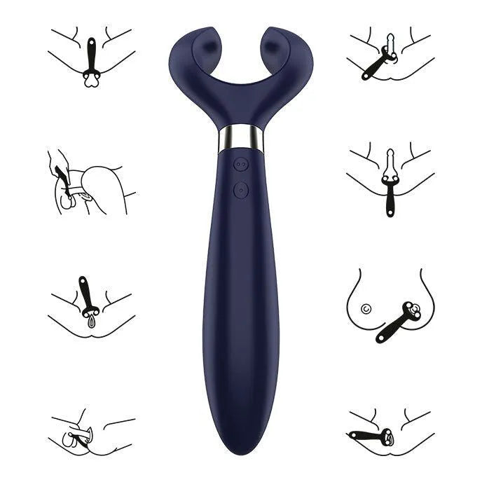 Vibromasseur Multifonction Silicone Étanche Couples