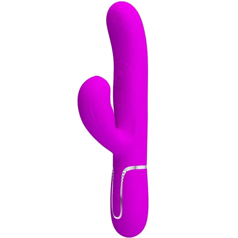 Vibromasseur Multifonction Étanche Silicone Violet