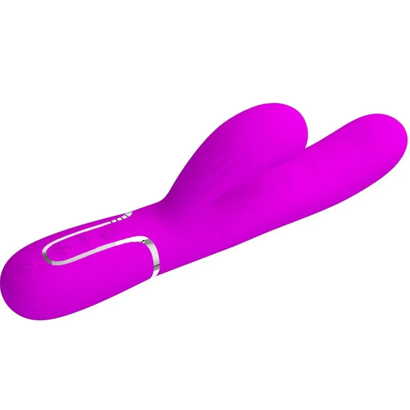 Vibromasseur Multifonction Étanche Silicone Violet