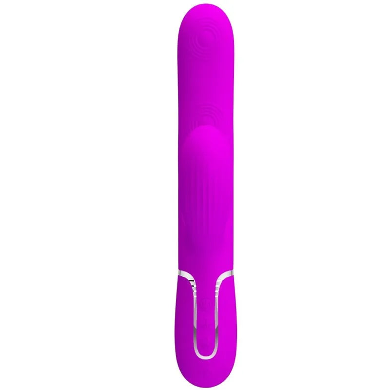 Vibromasseur Multifonction Étanche Silicone Violet