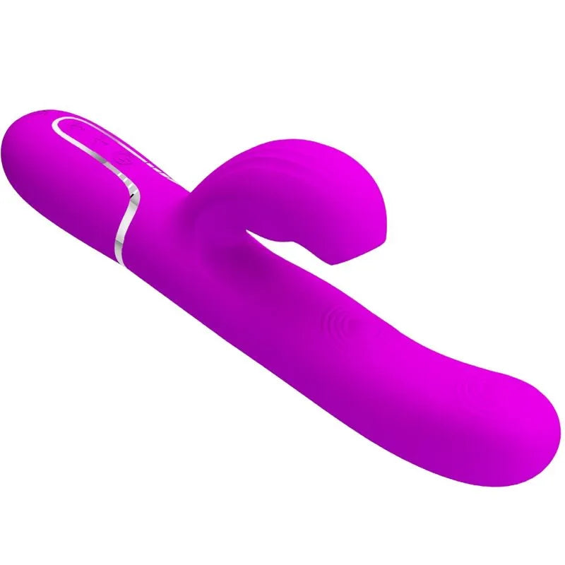 Vibromasseur Multifonction Étanche Silicone Violet