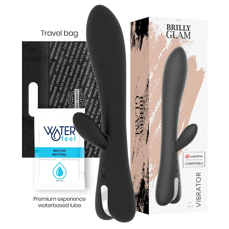 Vibromasseur Noir En Silicone Rechargeable Watchme