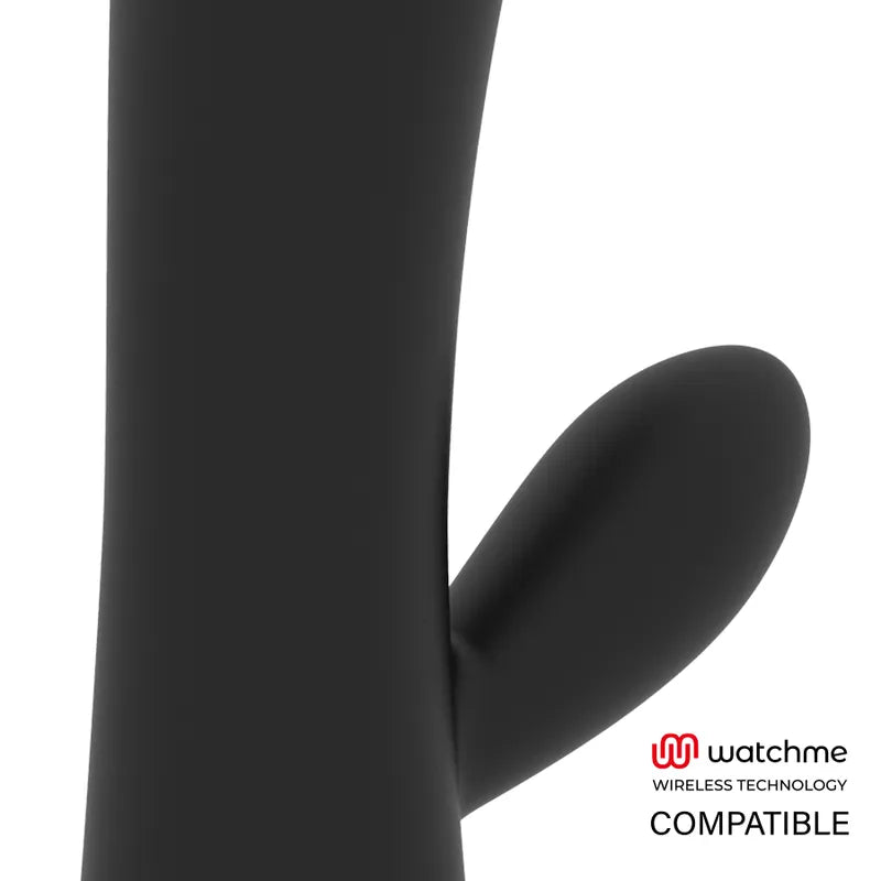 Vibromasseur Noir En Silicone Rechargeable Watchme