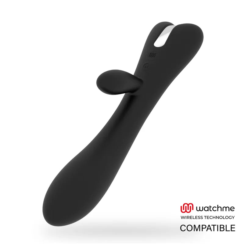 Vibromasseur Noir En Silicone Rechargeable Watchme