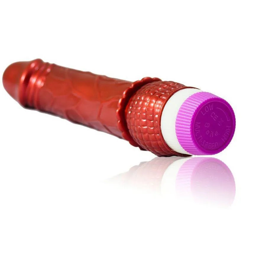 Vibromasseur Pénis Vibrant En Gélatine Rouge