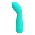 Vibromasseur Point G Silicone Vert Aqua Ergonomique
