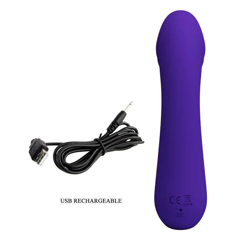 Vibromasseur Point G Silicone Violet Rechargeable