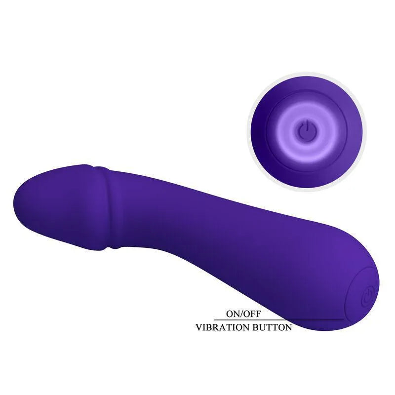 Vibromasseur Point G Silicone Violet Rechargeable