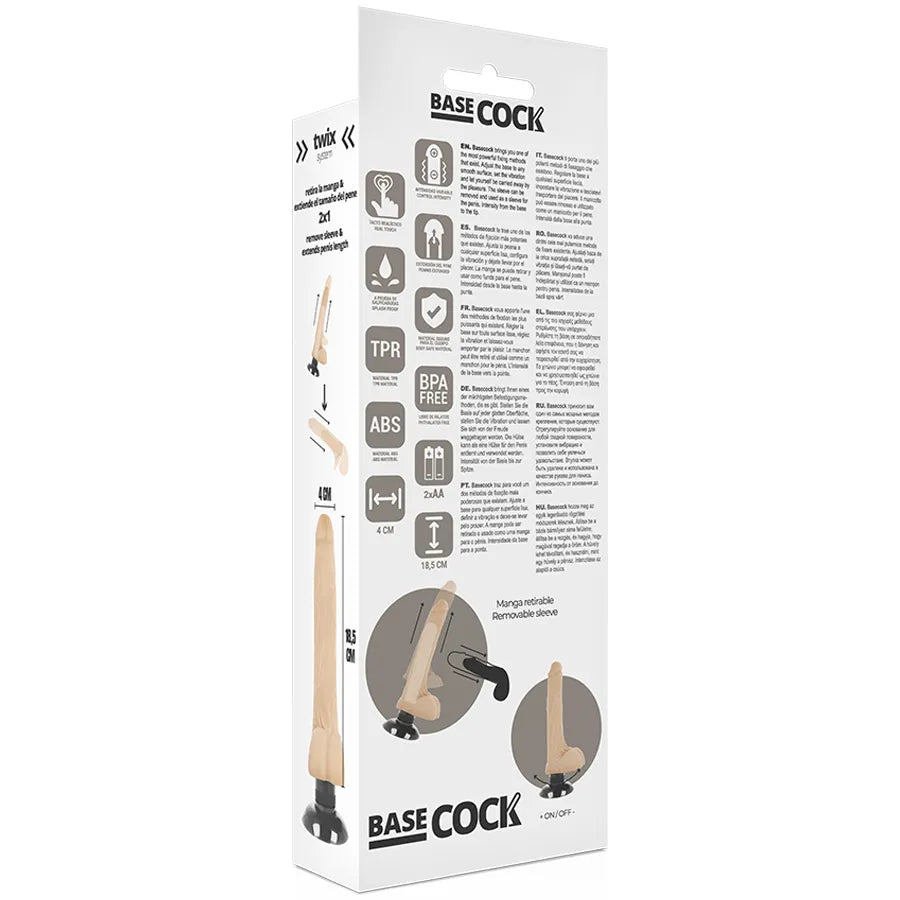 Vibromasseur Réaliste Flexible Tpe Avec Ventouse