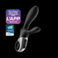 Vibromasseur Rabbit Noir Chauffant Connecté Usb