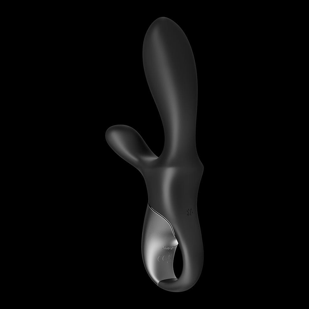 Vibromasseur rabbit noir USB, chauffant et connecté Heat Climax+  Satisfyer - CC597791