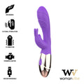 Vibromasseur Rabbit Rechargeable Silicone Or Lilas