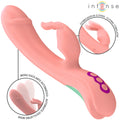Vibromasseur Rabbit Rose Oscillant Silicone Étanche