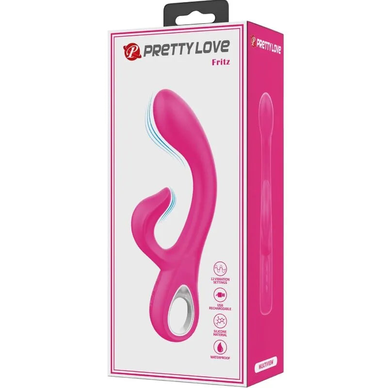 Vibromasseur Rabbit Silicone Rose Point G